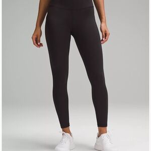 Lululemon Wunder Train HR Pant 25” in distressed twill/black color NWT